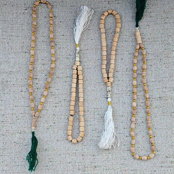 EID Pray Tasbbeh Religious Beads Real Handcrafted Prayer Beads Ramadan Rosary X4 - Picture 6 of 9